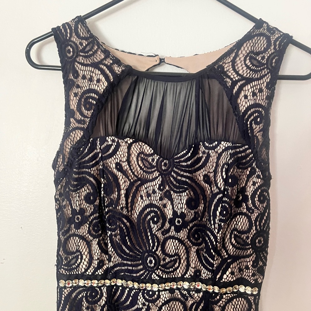 Navy lace dress